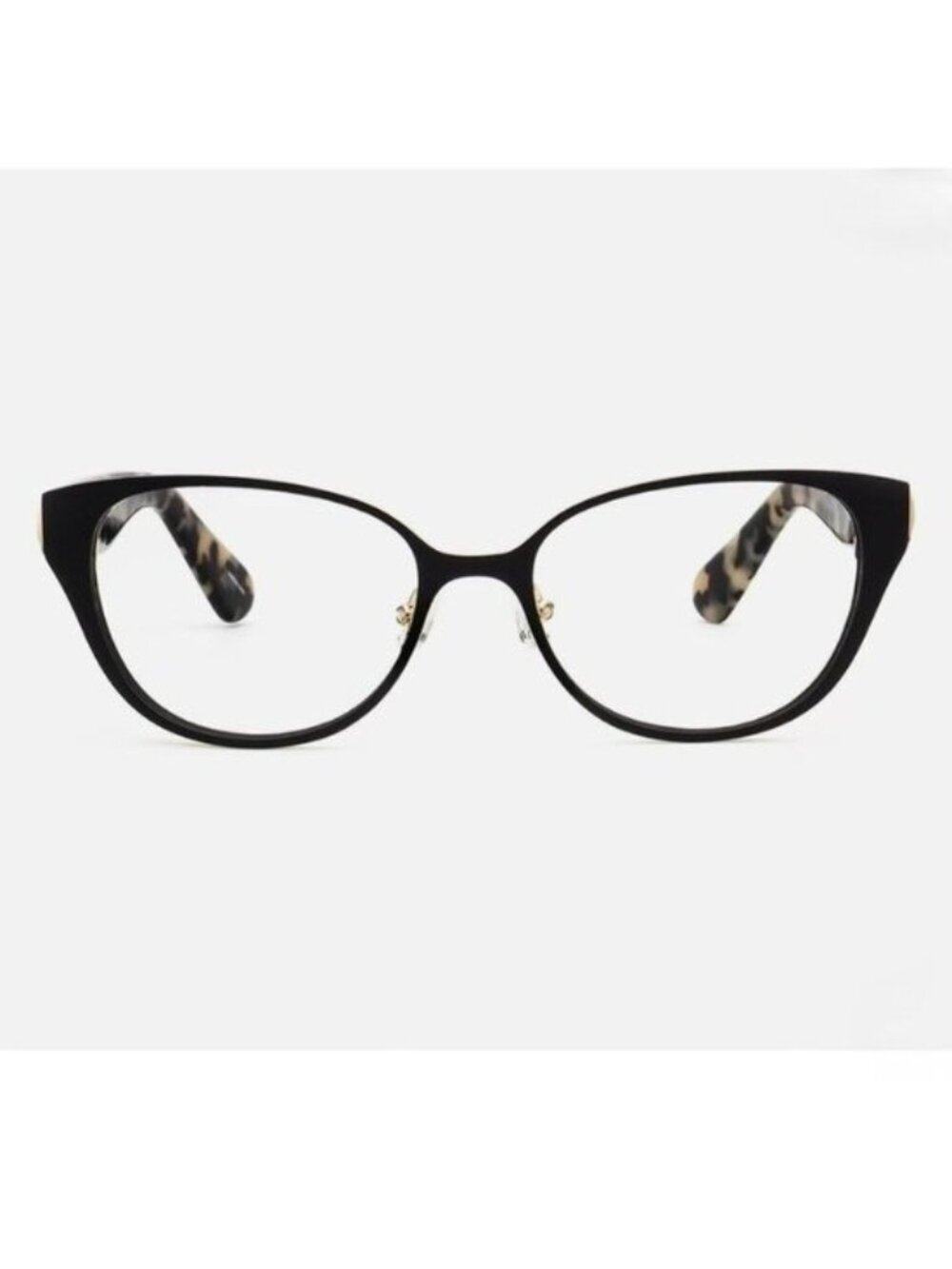 Kate Spade New York NIB Jaydee Cat Eye Eyeglasses Black Gold Tortoise Frame